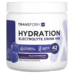 Hydration, смесь для приготовления электролитического напитка, без кофеина, голубая малина, 159,6 г (5,7 унции) — TransformHQ