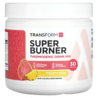 Super Burner, термогенная смесь для приготовления напитка, ананас и гуава, 270 г (9,6 унции) — TransformHQ
