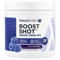 Boost Shot™, смесь для энергетических напитков, голубая малина, 140 г (5 унций) — TransformHQ