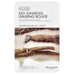 Real Nature, маска для лица, красный женьшень, 1 шт., 20 г (0,70 унции) — The Face Shop