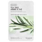 Real Nature, маска для лица, чайное дерево, 1 шт., 20 г (0,70 унции) — The Face Shop