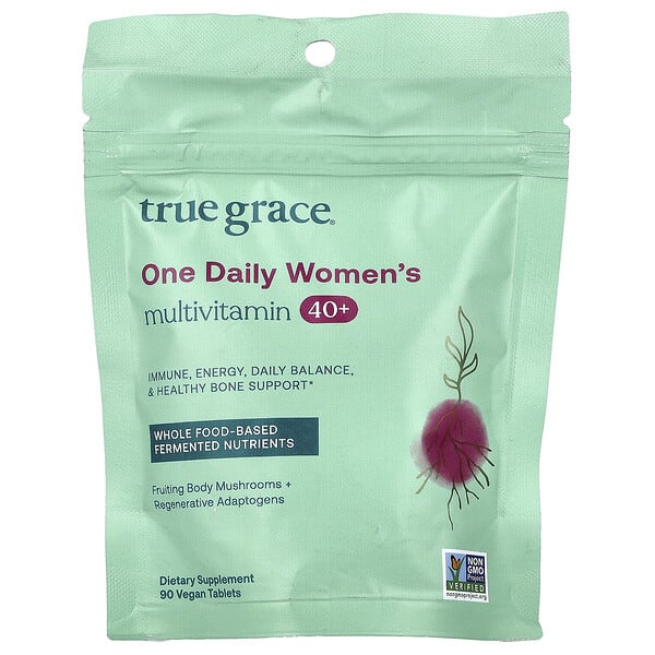 tga00905_v_4.jpg One Daily Women's Multivitamin, 40+, 90 Vegan Tablets — True Grace