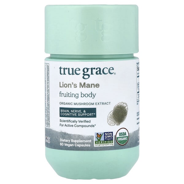tga00963_v_10.jpg Lion's Mane, 60 Vegan Capsules — True Grace