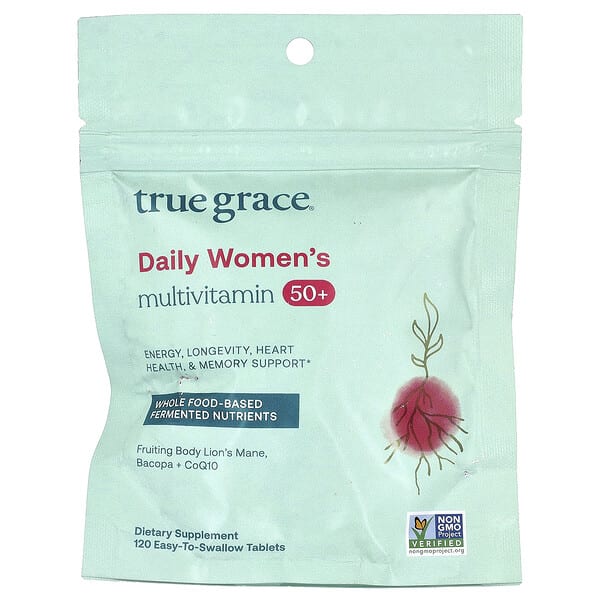 tga50007_v_4.jpg Daily Women's Multivitamin 50+, 120 Easy-To-Swallow Tablets — True Grace