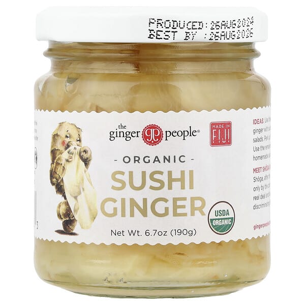 tgp90403_v_8.jpg органический имбирь для суши, 190 г (6,7 унции) — The Ginger People