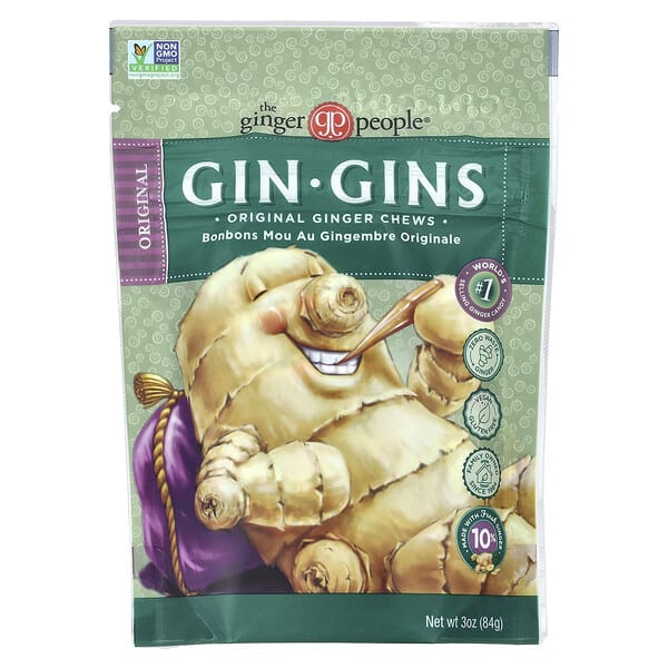tgp90502_v_14.jpg Gin Gins®, жевательные таблетки с имбирем, оригинальный, 84 г (3 унции) — The Ginger People