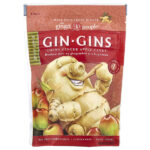 Gin Gins®, жевательная конфета с имбирем и яблоком, пряное яблоко, 84 г (3 унции) — The Ginger People