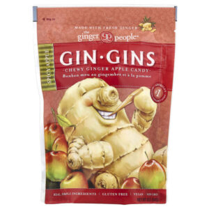 Gin Gins®, жевательная конфета с имбирем и яблоком, пряное яблоко, 84 г (3 унции) — The Ginger People