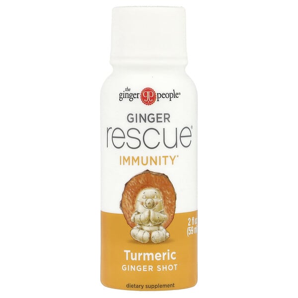 tgp90922_v_44.jpg Ginger Rescue Shots, Дикая куркума, 2 жидких унции (60 мл) — The Ginger People