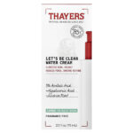 Let's Be Clear Water, крем, без отдушек, 75 мл (2,5 жидк. унц.) — Thayers — изображение 2