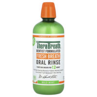 Ополаскиватель для полости рта Fresh Breath, мягкая мята, 1 л (33,8 жидк. унц.) — TheraBreath