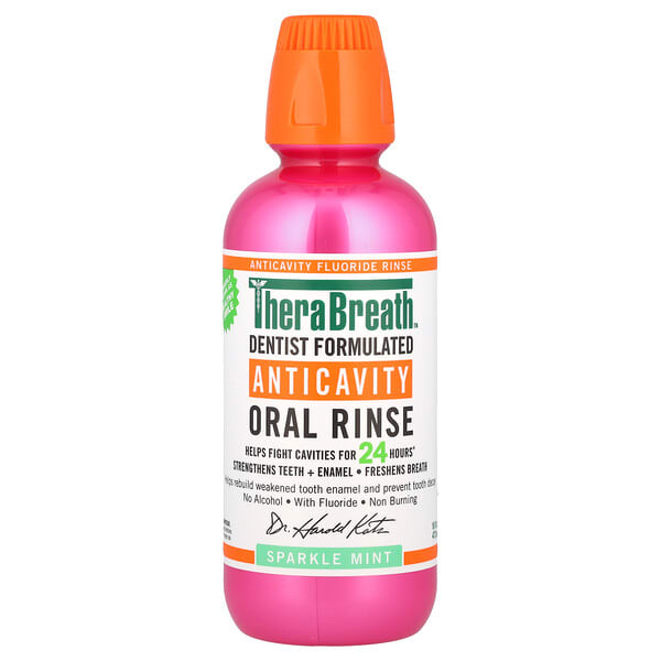 thb19203_v_26.jpg Healthy Smile, ополаскиватель для полости рта, мята с блеском, 473 мл (16 жидк. унц.) — TheraBreath