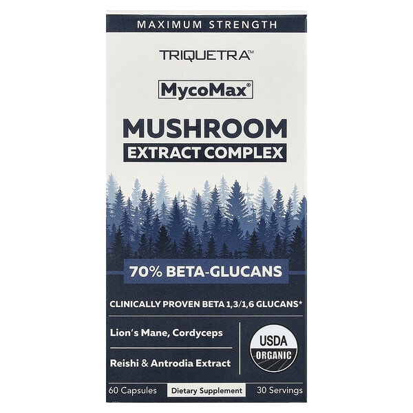 thh35446_v_20.jpg MycoMax®, комплекс экстрактов грибов, максимальная сила действия, 60 капсул — Triquetra Health