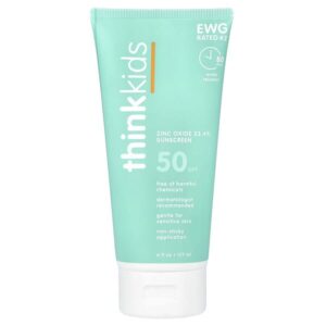 Thinkbaby®, солнцезащитное средство с оксидом цинка, SPF 50, 177 мл (6 жидк. унций) — think