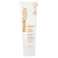 Thinkbaby®, солнцезащитное средство с 20% цинка, SPF 30, без отдушек, 89 мл (3 жидк. унции) — think