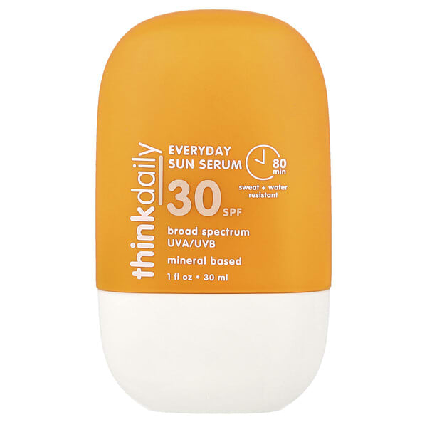 thi37715_v_17.jpg Thinkdaly, сыворотка для загара для ежедневного использования, SPF 30, без отдушек, 30 мл (1 жидк. унция) — think