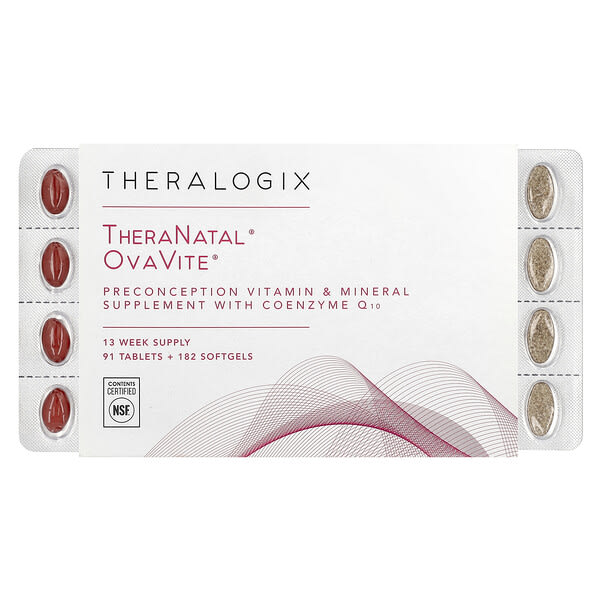 thl01053_v_18.jpg TheraNatal, OvaVite`` 91 таблетка + 182 мягкие таблетки — Theralogix