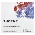 Multi-Vitamin Elite, мультивитамины для приема утром и вечером, 2 флакона, по 90 капсул — Thorne