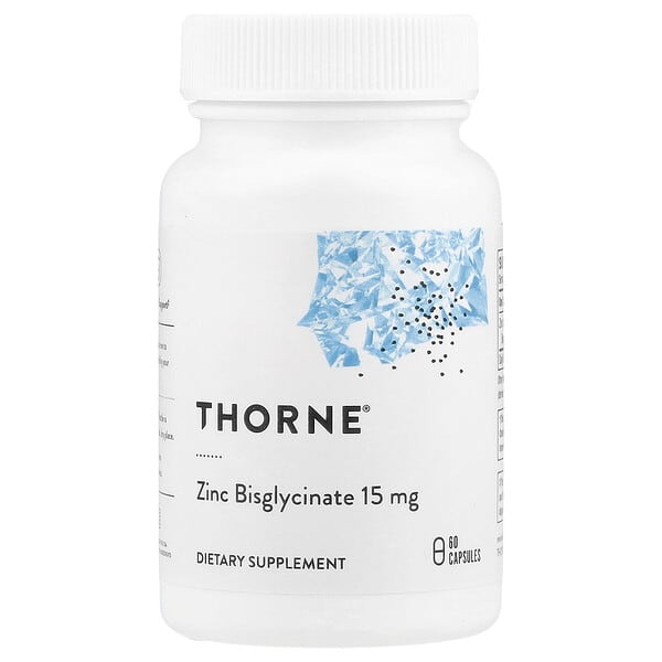 thr01175_v_40.jpg бисглицинат цинка, 15 мг, 60 капсул — Thorne