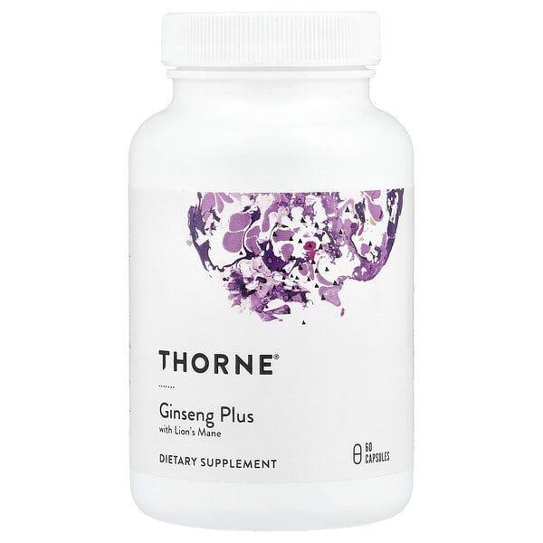 thr01500_v_8.jpg Ginseng Plus с львиной гривой, 60 капсул — Thorne