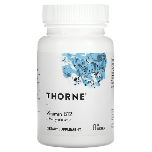 thr12502_v_37.jpg витамин B12 в виде метилкобаламина, 60 капсул (1 мг в 1 капсуле) — Thorne