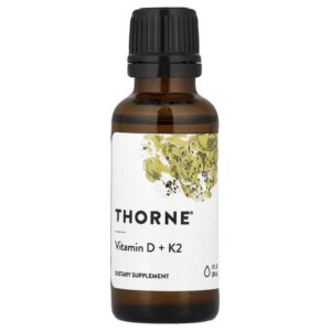 витамин D + витамин K2, 30 мл (1 жидк. унция) — Thorne