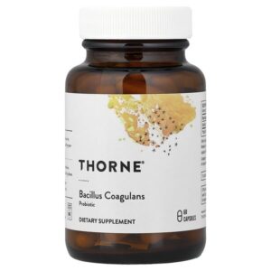 бактерии бациллус коагуланс, 60 капсул (133 мг в 1 капсуле) — Thorne