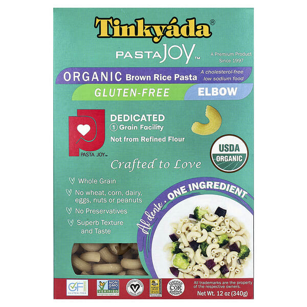 tin02055_v_10.jpg паста из органического коричневого риса, локоть, 340 г (12 унций) — Tinkyada