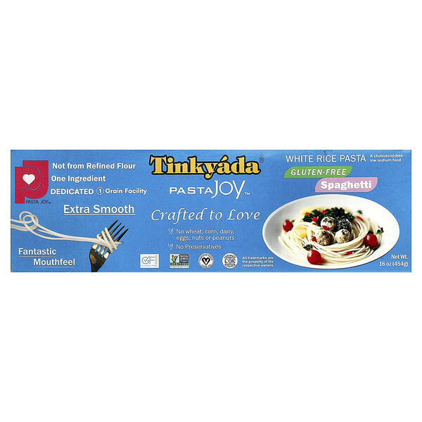 tin52015_v_22.jpg Макароны из белого риса, в стиле спагетти, 16 унций (454 г) — Tinkyada