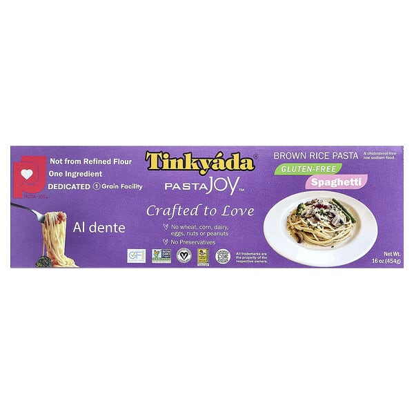 tin92015_v_18.jpg Brown Rice Pasta Gluten Free Spaghetti Style, 16 oz — Tinkyada