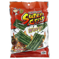 Super Crisp из морских водорослей на гриле, волнистые, кальмары с острым чили, 24 г (0,84 унции) — Tao Kae Noi
