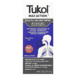 Max Action, простуда, грипп и боль в горле, для детей от 12 лет, 177 мл (6 жидк. унций) — Tukol