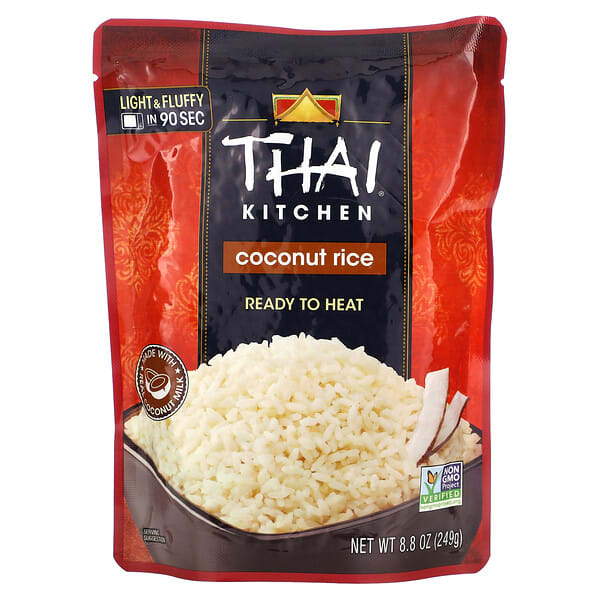 tkt01163_v_2.jpg готовый к разогреванию, кокосовый рис, 249 г (8,8 унции) — Thai Kitchen