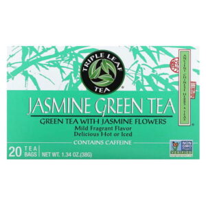 зеленый чай с жасмином, 20 чайных пакетиков, 38 г (1,34 унции) — Triple Leaf Tea