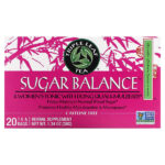 Sugar Balance, тоник для женщин, с дягилем лекарственным и шелковицей, без кофеина, 20 чайных пакетиков, 38 г (1,34 унции) — Triple Leaf Tea