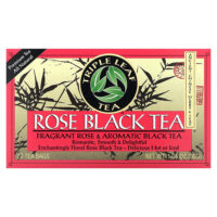 черный чай с розой, 20 чайных пакетиков, 30 г (1,06 унции) — Triple Leaf Tea