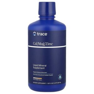 Liquid Cal / Mag / Zinc, пина колада, 887 мл (30 жидк. Унций) — Trace