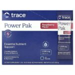 PowerPak, с малиновым вкусом, 30 стик-пакетов по 6,1 г (0,22 унции) — Trace