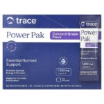 Power Pak, виноград конкорд, 30 пакетиков по 6,1 г (0,22 унции) — Trace