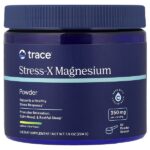 Stress-X, магний в порошке, со вкусом лимона и лайма, 224 г (7,9 унции) — Trace
