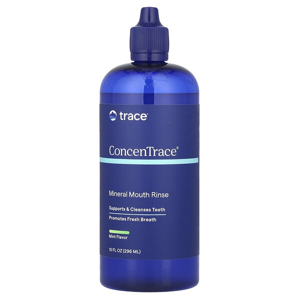 tmr00286_v_45.jpg ConcenTrace®, минеральное ополаскиватель для полости рта, без спирта, мята, 296 мл (10 жидк. унц.) — Trace