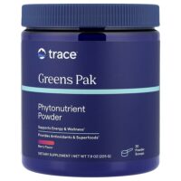 Greens Pak, фитонутриенты в порошке, ягодный вкус, 225 г (7,9 унции) — Trace