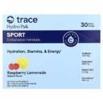 Hydro Pak Sport, Raspberry Lemonade, 30 Stick Packs, 0.28 oz (8 g) Each — Trace