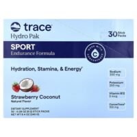 Hydro Pak Sport, Strawberry Coconut, 30 Stick Packs, 0.28 oz (8 g) Each — Trace
