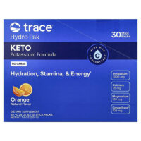 Hydro Pak Keto, со вкусом апельсина, 30 стик-пакетов по 6,7 г (0,24 унции) — Trace