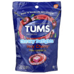 Chewy Delights®, антацид, повышенная сила действия, Every Cherry®, 32 жевательных таблетки (1177 мг в 1 жевательной таблетке) — Tums