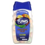 антацид, фруктовое ассорти, 96 жевательных таблеток (750 мг в 1 таблетке) — Tums