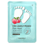 I'm Lovely Peach, маска для ног, 2 шт., 16 г (0,56 унции) — TonyMoly