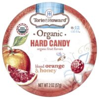 Torie & Howard, Органические леденцы, красный апельсин и мед, 57 г (2 унции)