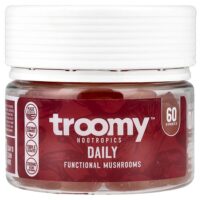 Daily, Functional Mushrooms Gummies, Strawberry Mango, 60 Gummies, 9.52 oz (270 g) — Troomy Nootropics